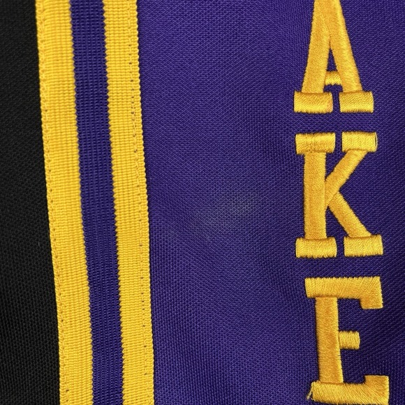 Nike Team Los Angeles Lakers Pants Size L Warm-up 61 Retro Black Ankle Button - Picture 13 of 16